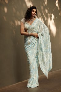 Powder Blue Saree