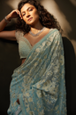 Powder Blue Saree