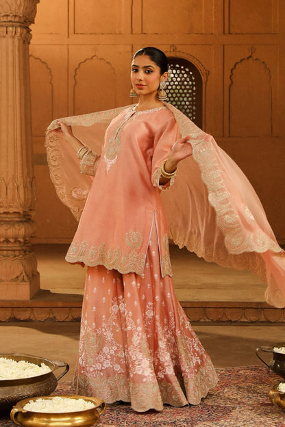 Ayda -  Kurta with Sharara and Dupatta