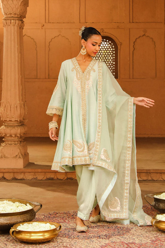 Fajr - Anarkali with Chooridaar and Dupatta