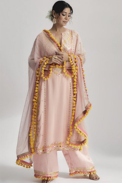 Nishika Long Kurta With Palazzo