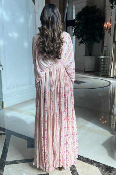 Rose Border Kaftan Set