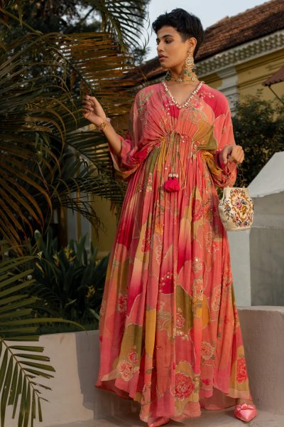 Naksh Printed Kaftan Set