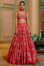 Blooming Pink Floral Lehenga