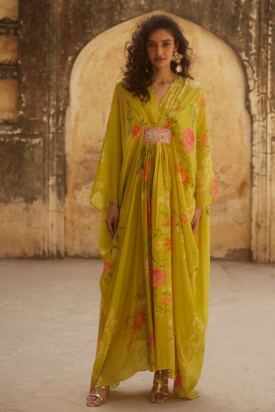 Yellow Kaftan Set