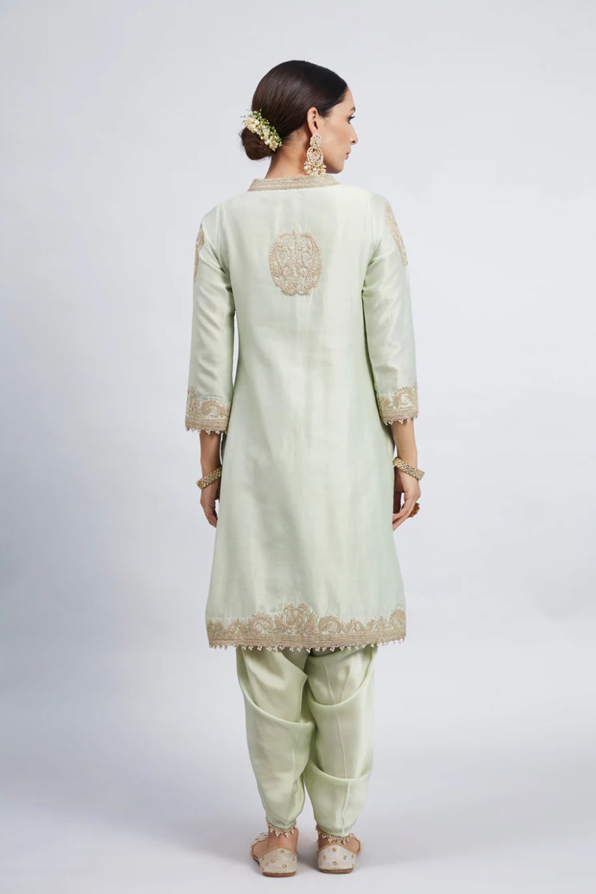 AABISAH-  EMBROIDERED KURTA WITH DHOTI