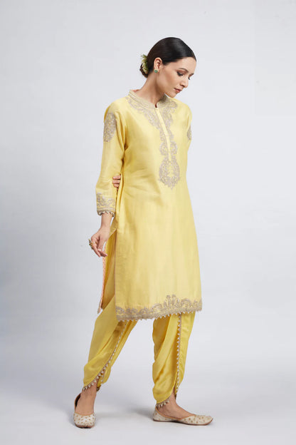 AABISAH-  EMBROIDERED KURTA WITH DHOTI