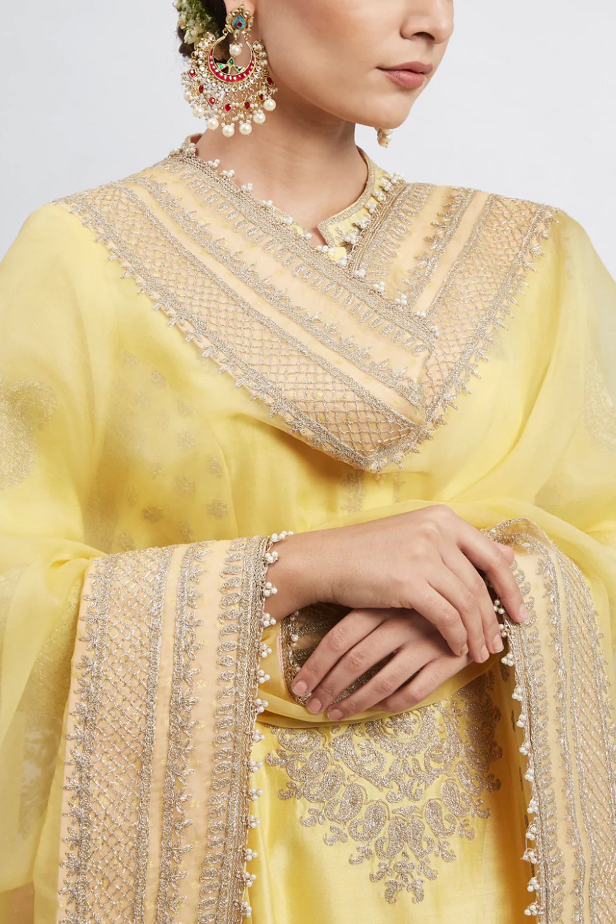 NAAZIRA- EMBROIDERED KURTA SET