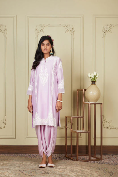 AYANNA -  SHORT KURTA WITH DHOTI