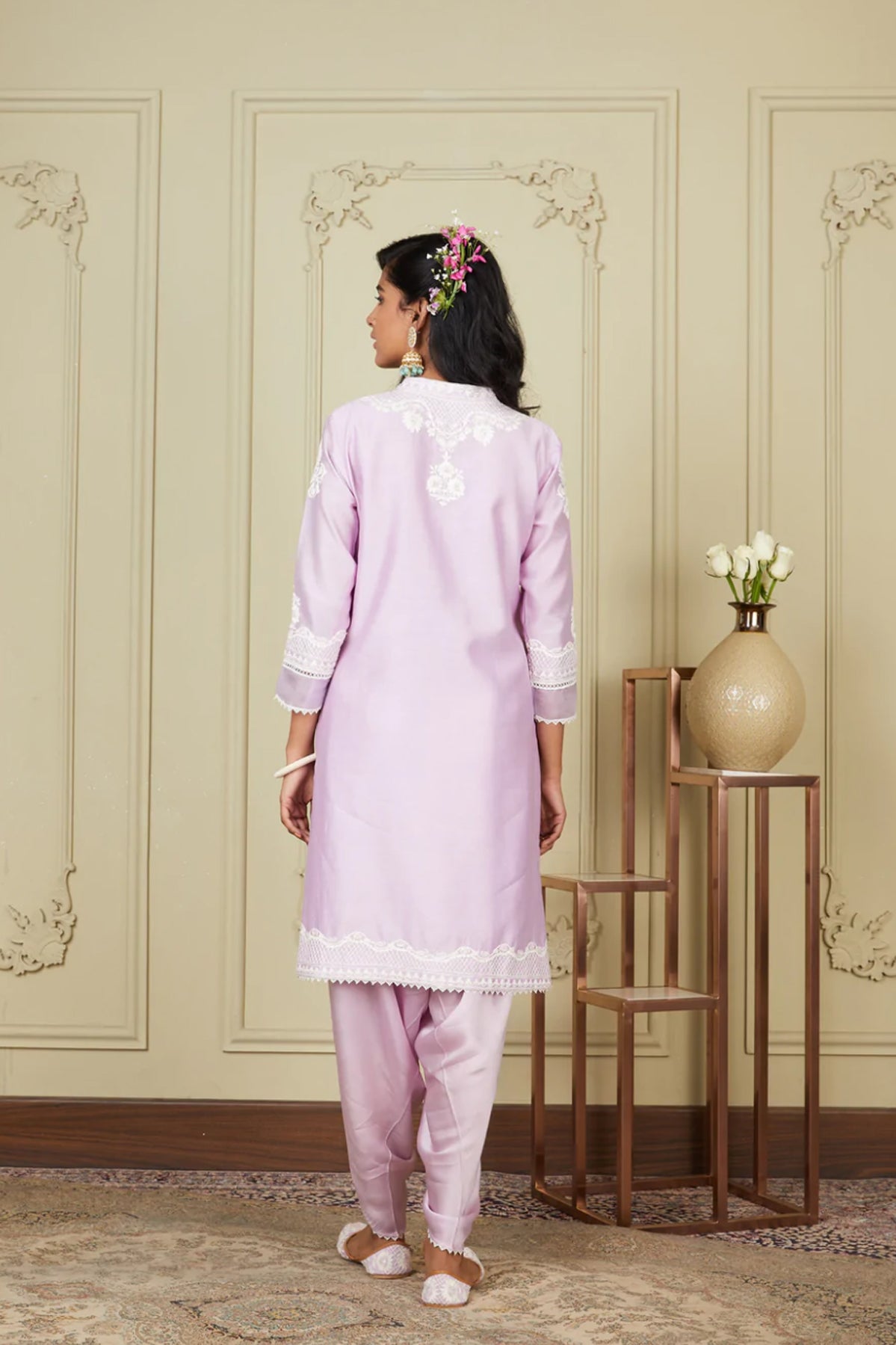 AYANNA -  SHORT KURTA WITH DHOTI