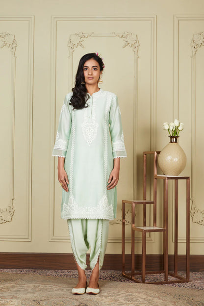 AYANNA -  SHORT KURTA WITH DHOTI