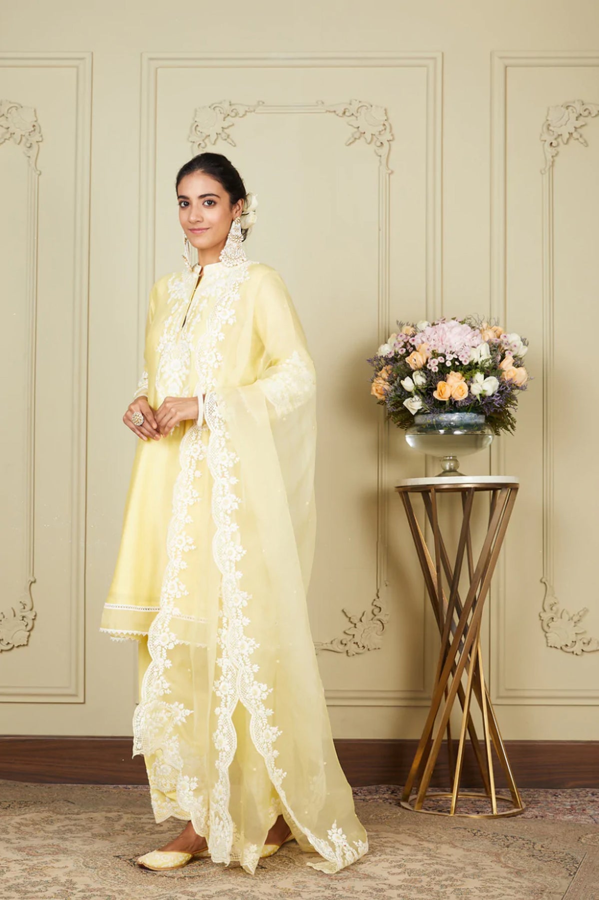 RUZENA -  A-LINE SHORT KURTA WITH SALWAR AND DUPATTA