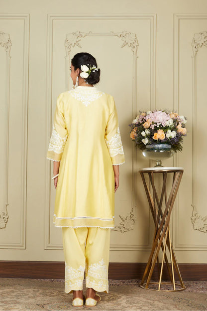 RUZENA -  A-LINE SHORT KURTA WITH SALWAR AND DUPATTA