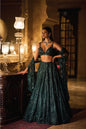 Emerald Green Lehenga Set