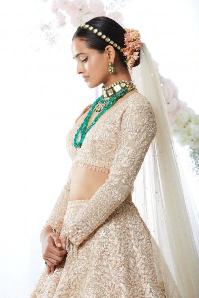 Rose Gold Trail Lehenga Set