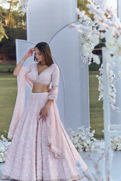 Blush Pearl Lehenga Set