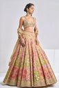 Multi-Coloured Gold Lehenga Set