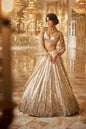 Ivory Gold Sequin Lehenga Set