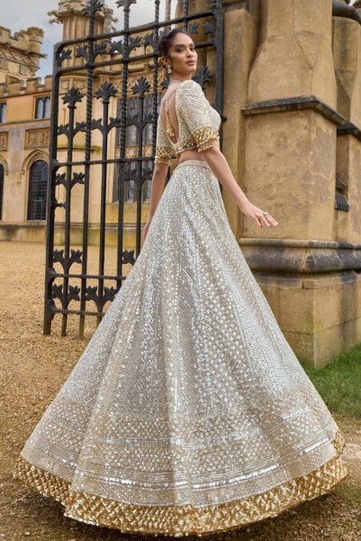 Ivory & Gold Lehenga Set