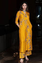 Mustard Embroidered Tunic Set