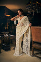 Ivory Three-dimensional Saree