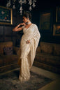 Ivory Thread Work Saree