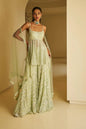 Mint Green Sequin Sharara Set