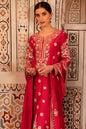 Red Embroidered kurta set