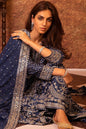 Blue Embroidered Gharara set